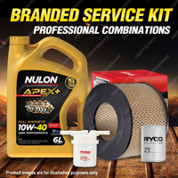 Ryco Oil Air Fuel Filter 6L APX10W40 Service Kit for Landcruiser FJ40 FJ45 FJ55