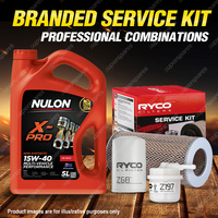 Ryco Oil Air Fuel Filter 5L XPR15W40 Service Kit for Toyota Hiace YH53 63 YH73