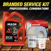 Ryco Oil Air Fuel Filter 5L XPR15W40 Oil Kit for Landcruiser FJ60 70 80 Series