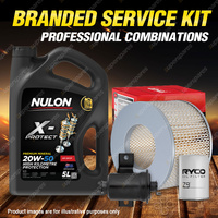 Ryco Oil Air Fuel Filter 5L PRO20W50 Service Kit for Landcruiser FZJ 70 75 80