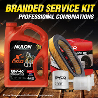 Ryco Oil Air Fuel Filter 5L XPR15W40 Service Kit for Mitsubishi Magna TM TN TP