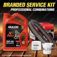 Ryco Oil Air Fuel Filter 5L XPR15W40 Oil Service Kit for Ford Laser KA KB 1.5L