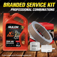 Ryco Oil Air Fuel Filter 5L XPR15W40 Service Kit for Holden Rodeo KB28 KB29 2.3
