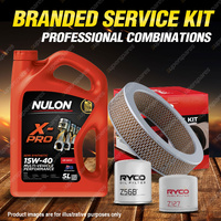 Ryco Oil Air Fuel Filter 5L XPR15W40 Service Kit for Holden Rodeo KB28 KB43 2.0