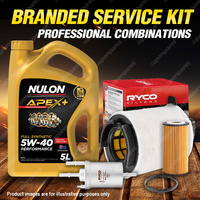 Ryco Oil Air Fuel Filter 5L APX5W40 Service Kit for VW Golf 1K Jetta 1KM 2.0 FSi