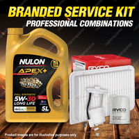 Ryco Oil Air Fuel Filter 5L APX5W30D1 Service Kit for Toyota Camry ACV40R 2.4L