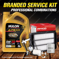 Ryco Oil Air Fuel Filter 5L APX5W30D1 Eng Oil for Mitsubishi Outlander ZG ZH V6