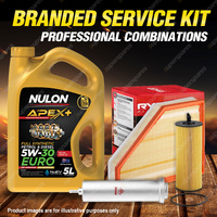 Ryco Oil Air Fuel Filter 5L APX5W30C3 Oil Service Kit for BMW 320D E90 2.0L TD