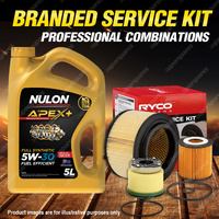 Ryco Oil Air Fuel Filter 5L APX5W30A5 Service Kit for Ford Ranger PX 2.2 3.2 TD