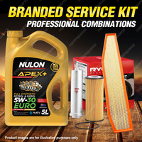 Ryco Oil Air Fuel Filter 5L APX5W30C3 Oil Service Kit for BMW X3 E83 3.0L TDi