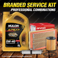 Ryco Oil Air Fuel Filter 5L APX5W40 Service Kit for BMW 740Li E65 E66 4.0L V8