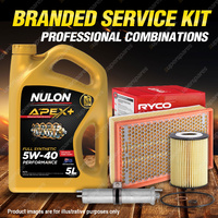 Ryco Oil Air Fuel Filter 5L APX5W40 Service Kit for BMW 745i 745Li E65 E66 V8