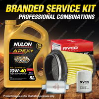 Ryco Oil Air Fuel Filter 5L APX10W40 Service Kit for Ford Falcon FG X 5.0L V8