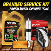 Ryco Oil Air Fuel Filter 5L APX5W30C3 Oil Service Kit for BMW X3 F25 2.0L TDi