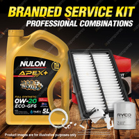 Ryco Oil Air Fuel Filter 5L APX0W20GF6 Eng Oil Service Kit for Honda CRV RM 2.0L