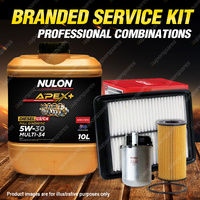 Ryco Oil Air Fuel Filter 10L APX5W30C34 Oil Kit for Nissan X-Trail T32 1.6 CRD