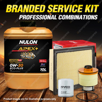 Ryco Oil Air Fuel Filter 10L APX0W30C2 Engine Oil for Toyota Hilux GUN 122R 125R