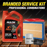 Ryco Oil Air Fuel Filter 5L XPR15W40 Service Kit for Mazda 323 Astina BA 2.0 V6