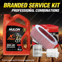 Ryco Oil Air Fuel Filter 5L XPR15W40 Oil Service Kit for Nissan Vanette C20 1.2L