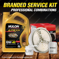 Ryco Oil Air Fuel Filter 5L APX10W40 Service Kit for Toyota Town-Ace YR39 2.0L