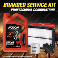 Ryco Oil Air Fuel Filter 5L XPR15W40 Eng Oil Service Kit for Holden Nova LF 1.6L