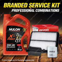 Ryco Oil Air Fuel Filter 5L XPR15W40 Service Kit for Toyota Tarago TCR 10 20 21