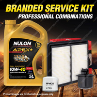 Ryco Oil Air Fuel Filter 5L APX10W40 Service Kit for Honda Civic CRX EG EH 1.6