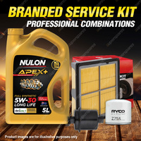 Ryco Oil Air Fuel Filter 5L APX5W30D1 Eng Oil Service Kit for Honda HR-V GH 1.6L