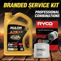 Ryco Oil Filter 5L APX5W30D1 Eng. Oil Service for Subaru Impreza Liberty Outback