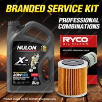 Ryco Oil Filter Nulon 5L PRO20W50 Engine Oil Kit for Ford Anglia 105E Cortina Gt