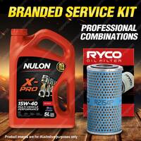 Ryco Oil Filter Nulon 5L XPR15W40 Engine Oil Kit for Nissan Fairlady Sports 1600