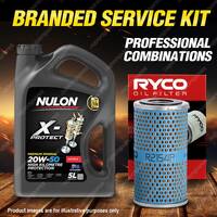 Ryco Oil Filter 5L PRO20W50 Engine Oil Service for Nissan Bluebird Cedric Sports