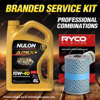 Ryco Oil Filter 6L APX10W40 Engine Oil Kit for Mercedes Benz 280Te 450Se Sl
