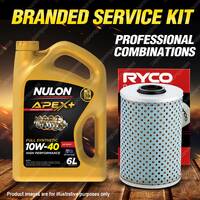 Ryco Oil Filter 6L APX10W40 Engine Oil Service Kit for Bmw M5 E34 6cyl 3.5L