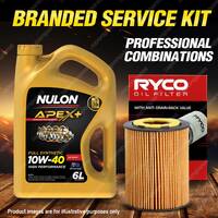 Ryco Oil Filter 6L APX10W40 Engine Oil Service Kit for Bmw 523 528I Z3 E39 36 37
