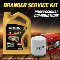 Ryco Oil Filter 5L APX5W30C3 Engine Oil Service Kit for Holden Astra AH