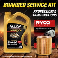 Ryco Oil Filter 5L APX5W40 Engine Oil Kit for Bmw 116I 118I 120I 316Ti 320I