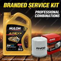 Ryco Oil Filter 5L APX5W30A5 Engine Oil Kit for Volvo C30 S40 V40 V50 Xc90 D5