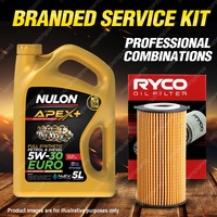 Ryco Oil Filter Nulon 5L APX5W30C3 Engine Oil Kit for Volkswagen Golf Scirocco R
