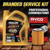 Ryco Oil Filter Nulon 7L APX5W40D2 Engine Oil Kit for Holden Captiva Cruze Epica