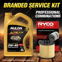 Ryco Oil Filter 5L APX5W40 Engine Oil Service Kit for Volkswagen Polo 9N 06-10