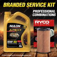 Ryco Oil Filter 5L APX10W40 Engine Oil Service Kit for Rover 75 CDTi 2L 04-05