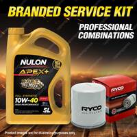 Ryco Oil Filter 5L APX10W40 Engine Oil Service Kit for Rover 75 CDTi 2L 04-05