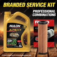 Ryco Oil Filter Nulon 5L APX5W30C3 Engine Oil Kit for Mercedes Benz C180K Clc200