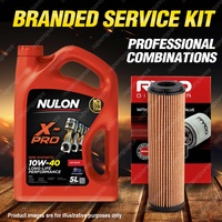 Ryco Oil Filter Nulon 5L XPR10W40 Engine Oil Kit for Mercedes Benz C180K Clc200