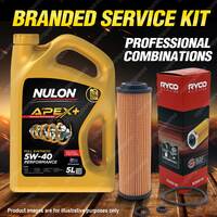 Ryco Oil Filter 5L APX5W40 Engine Oil Service Kit for Mercedes Benz C180K Clc200