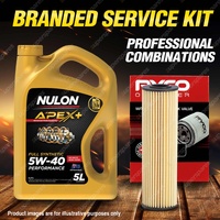 Ryco Oil Filter Nulon 5L APX5W40 Engine Oil Kit for Mercedes Benz E250Cgi Slk200