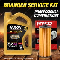 Ryco Oil Filter 5L APX5W20C5 Engine Oil Service Kit for Chrysler 300 LX V6 12-On