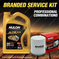 Ryco Oil Filter 5L APX5W20C5 Engine Oil Service Kit for Chrysler 300 LX V6 12-On