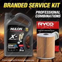 Ryco Oil Filter 5L PRO20W50 Engine Oil Service for Mercedes Benz 200D W110 2L